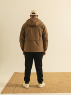 Trendy plus-size men's clothing for autumn and winter2026New autumn outdoor casual hooded jacket with multiple pockets, workwear coat