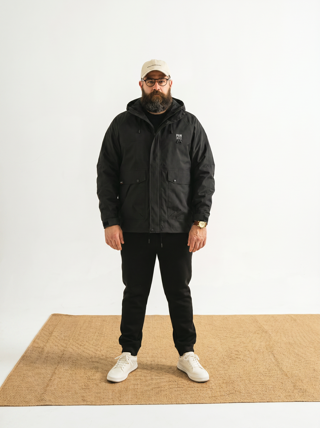 Trendy plus-size men's clothing for autumn and winter2026New autumn outdoor casual hooded jacket with multiple pockets, workwear coat